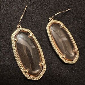 Kendra Scott Champagne and gold Elle Drop Earrings